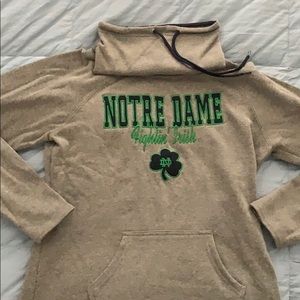 Norte Dame Cowl Neck Sweater